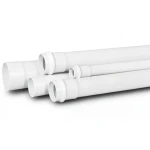 مواسير UPVC لأنظمة الصرف الصحي SDR 26 قطر خارجي 75 مم سمك 2.9 مم لون أبيض