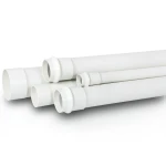 انابيب بلاستيك UPVC لأنظمة الصرف الصحي SDR 26 قطر خارجي 90 مم سماكة 3.5 مم أبيض