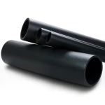 مواسير HDPE ضغط 6 بار PE 80 قطر خارجي 900 مم سماكة 52 مم لون اسود