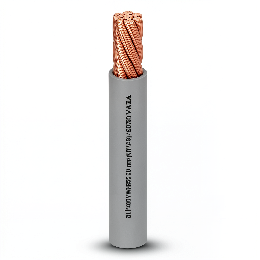 أسلاك كهرباء مفردة مجدولة من الفنار 240 ملم² 450/750 فولت موصل نحاسي عازل PVC رمادي