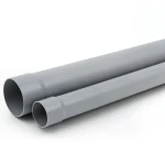 أنابيب بلاستيك UPVC SDR 11 ضغط 25 بار قطر خارجي 110 مم سماكة 10 مم لون رمادي