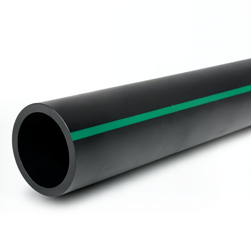 أنابيب HDPE ضغط 10 بار PE 80 قطر خارجي 450 مم SDR 13.6 لون أسود