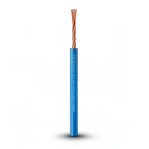 Stranded Single Electrical Wire 300mm 450/750V Copper Conductor PVC Insulation, Blue | Al Fanar