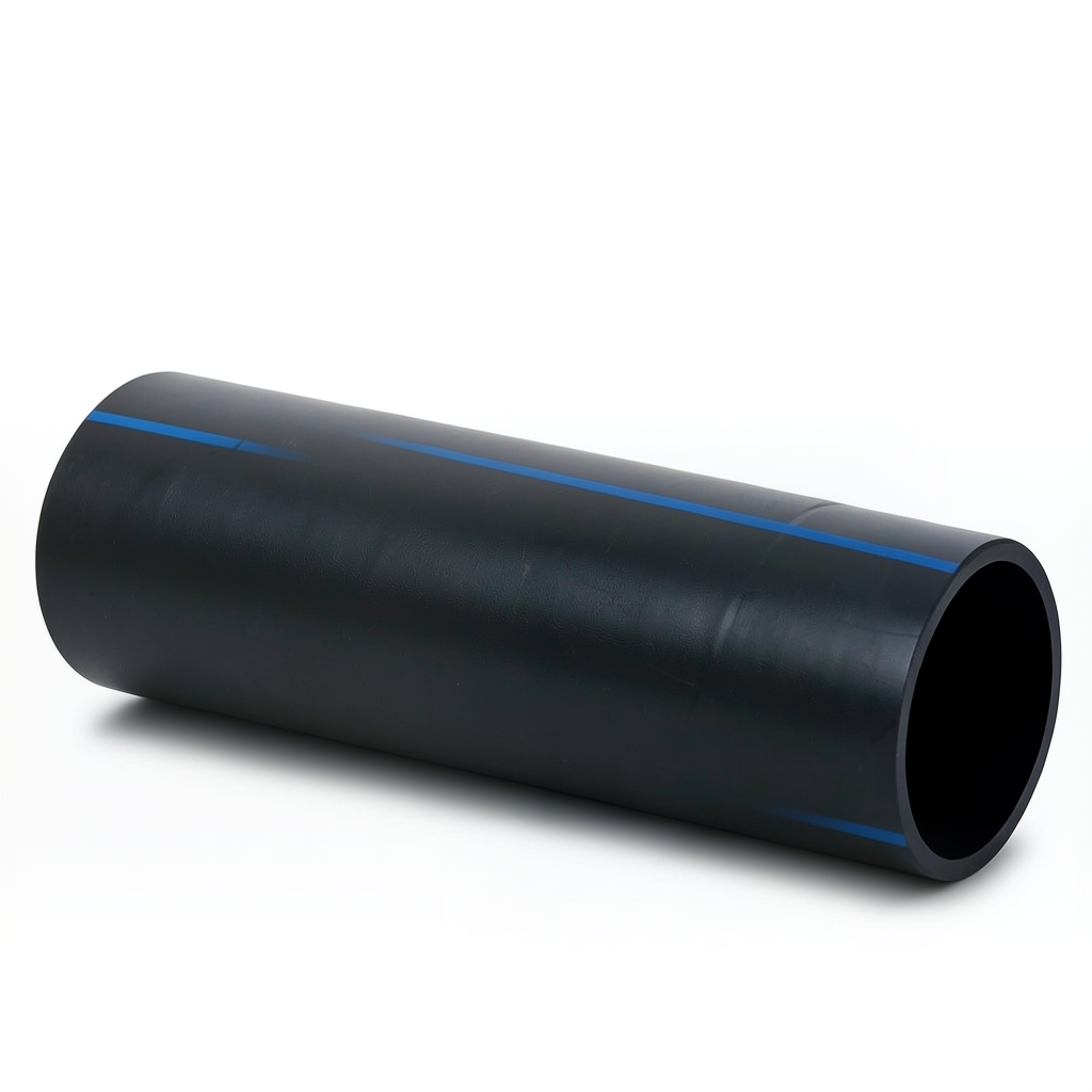 HDPE Pipe PN 6 Bar PE 80 OD 1200 mm Thickness 68 mm Black