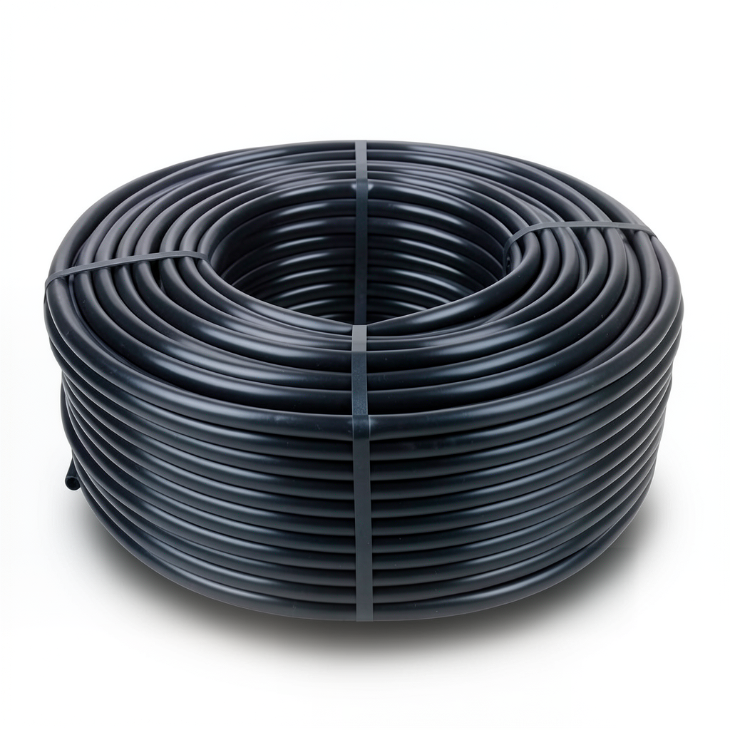 لفة أنابيب بلاستيك HDPE ضغط 10 بار PE 80 قطر خارجي 32 مم سماكة 2.9 مم لون أسود