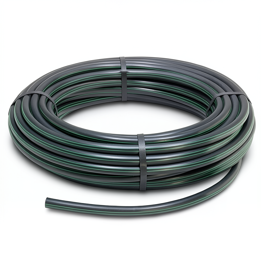 HDPE Polyethylene Coil Pipe Nominal Pressure 10 Bar PE 80 OD 25 mm SDR 13.6 Black