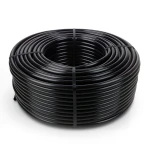 HDPE Plastic Coil Pipe 10 Bar Nominal Pressure PE 80, 40 mm OD, 3.7 mm Thickness, Black