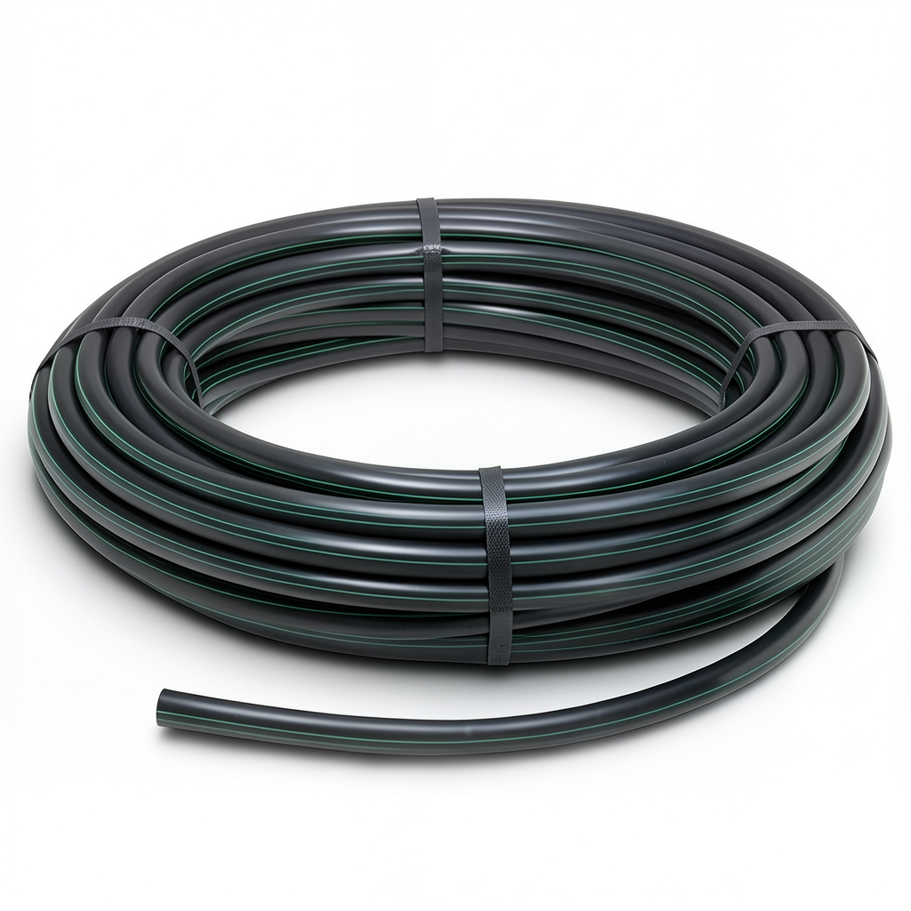 HDPE Plastic Coil Pipe PN 10 Bar PE 80 32 mm SDR 13.6 Black