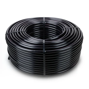 HDPE Plastic Coil Pipe Nominal Pressure 4 Bar PE 80 OD 63 mm Thickness 2.5 mm Black