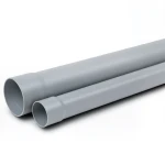 مواسير UPVC ضغط 25 بار SDR 11 مقاس 140 مم سمك 12.7 مم لون رمادي