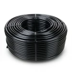 لفة أنابيب بلاستيك HDPE ضغط 4 بار PE 80، قطر خارجي 90 مم، سماكة 3.5 مم، أسود