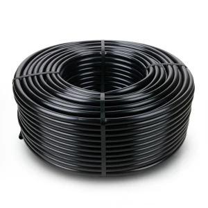 لفة أنابيب بلاستيك HDPE ضغط 4 بار PE 80، قطر خارجي 90 مم، سماكة 3.5 مم، أسود