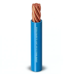 لفة سلك كهرباء مفرد مجدول 300 ملي 450/750 فولت موصل نحاس معزول PVC، أزرق | شركة الفنار