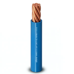 سلك مفرد مجدول 400 مم2 450/750 فولت موصل نحاس عزل PVC، لون أزرق | شركة الفنار
