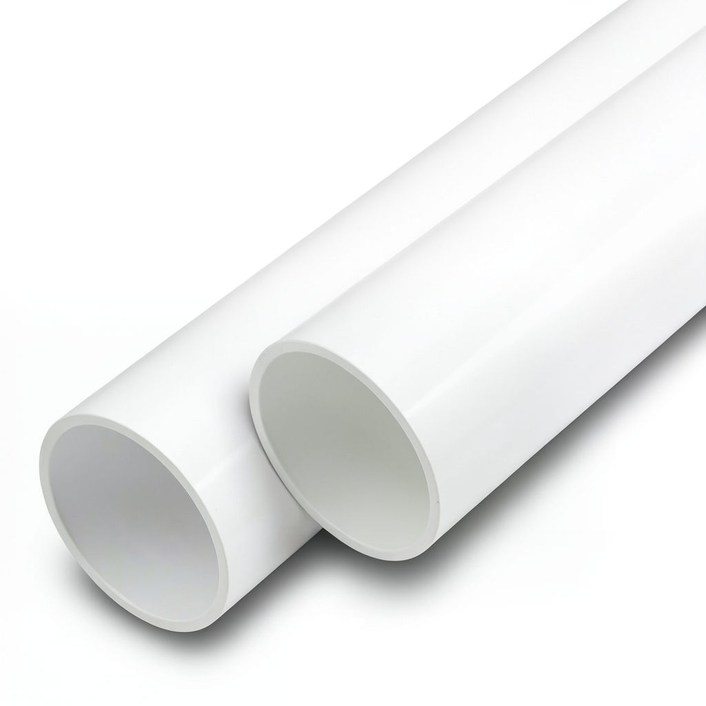مواسير UPVC لانظمة الصرف الصحي الوطني جدول 40 مقاس 4 إنش سمك 6.02 مم لون أبيض