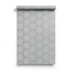 Wall Decoration Geometric Design 10m x 0.53m Gray, Model 17460