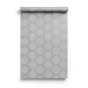 Wall Decoration Geometric Design 10m x 0.53m Gray, Model 17460