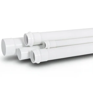 UPVC Plastic Pipe Sewerage SDR 26 90 mm OD 3.5 mm Thick White
