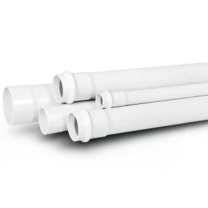مواسير بلاستيك UPVC لأنظمة الصرف الصحي ضغط 10 بار مقاس 32 مم سمك 1.6 مم لون أبيض