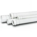 أنابيب UPVC لأنظمة الصرف الصحي ضغط 10 بار قطر خارجي 63 ملم سماكة 2.5 ملم لون أبيض