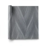 Italian Wavy Wall Covering 10m x 0.53m Gray, Model 41233