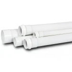 مواسير UPVC لأنظمة الصرف الصحي ضغط 10 بار قطر خارجي 90 مم سماكة 3.5 ملم لون أبيض