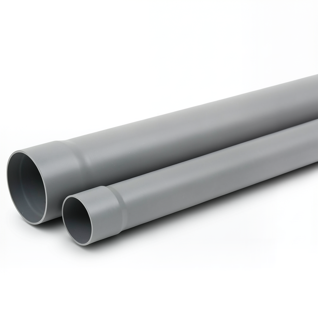 UPVC Pipe SDR 11 Nominal Pressure 25 Bar Size 140 mm Thickness 12.7 mm Grey Color