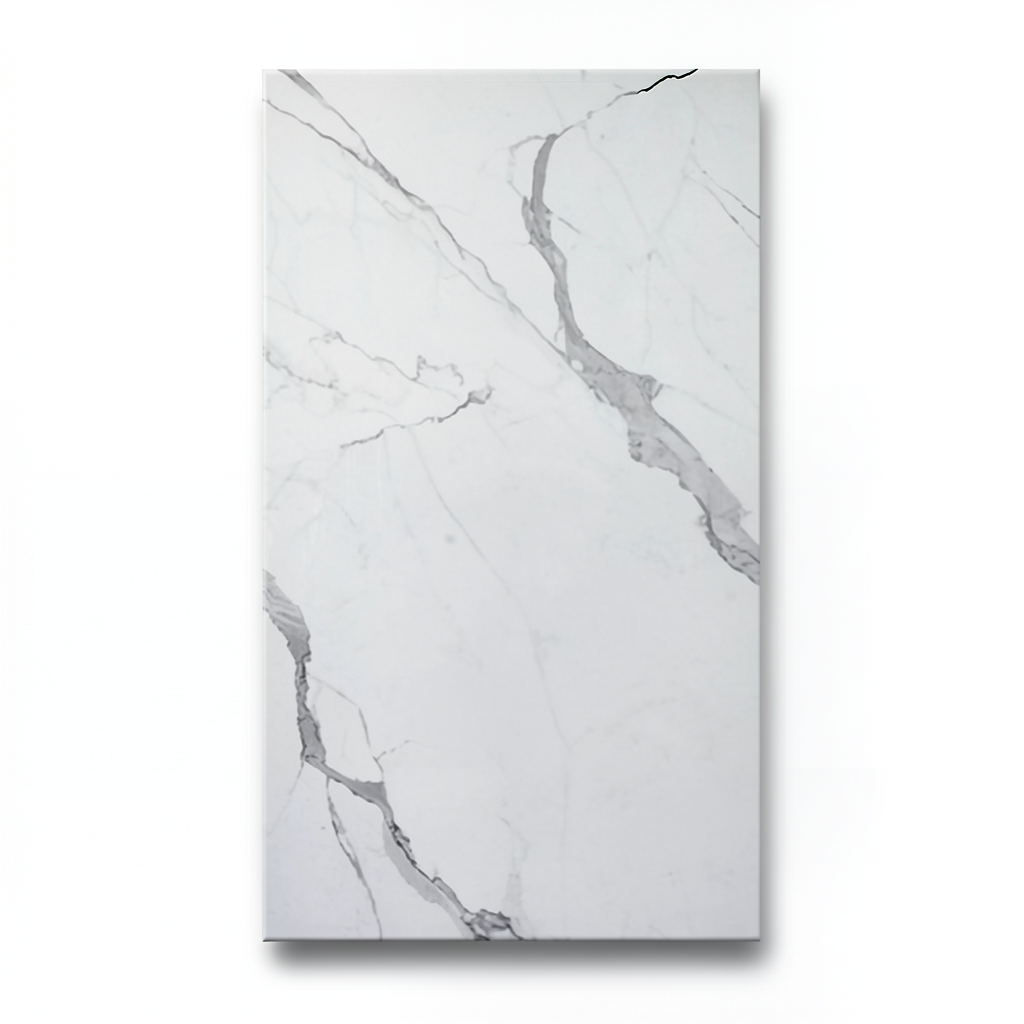 Italian Porcelain Floor Tiles 60x120 cm, Superior Color, Statuario Model