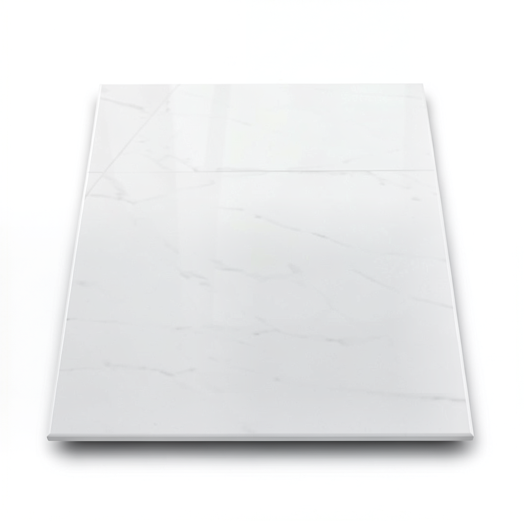 Polished Porcelain Flooring 0.9×80×80 cm, White, Polaris Model