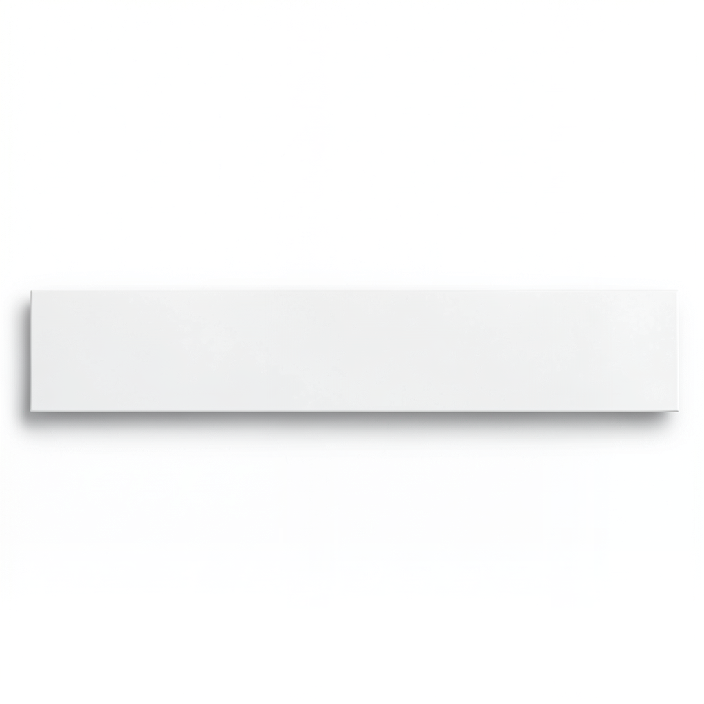 Italian Porcelain Floor Tiles 20x120 cm, White R9 Matte