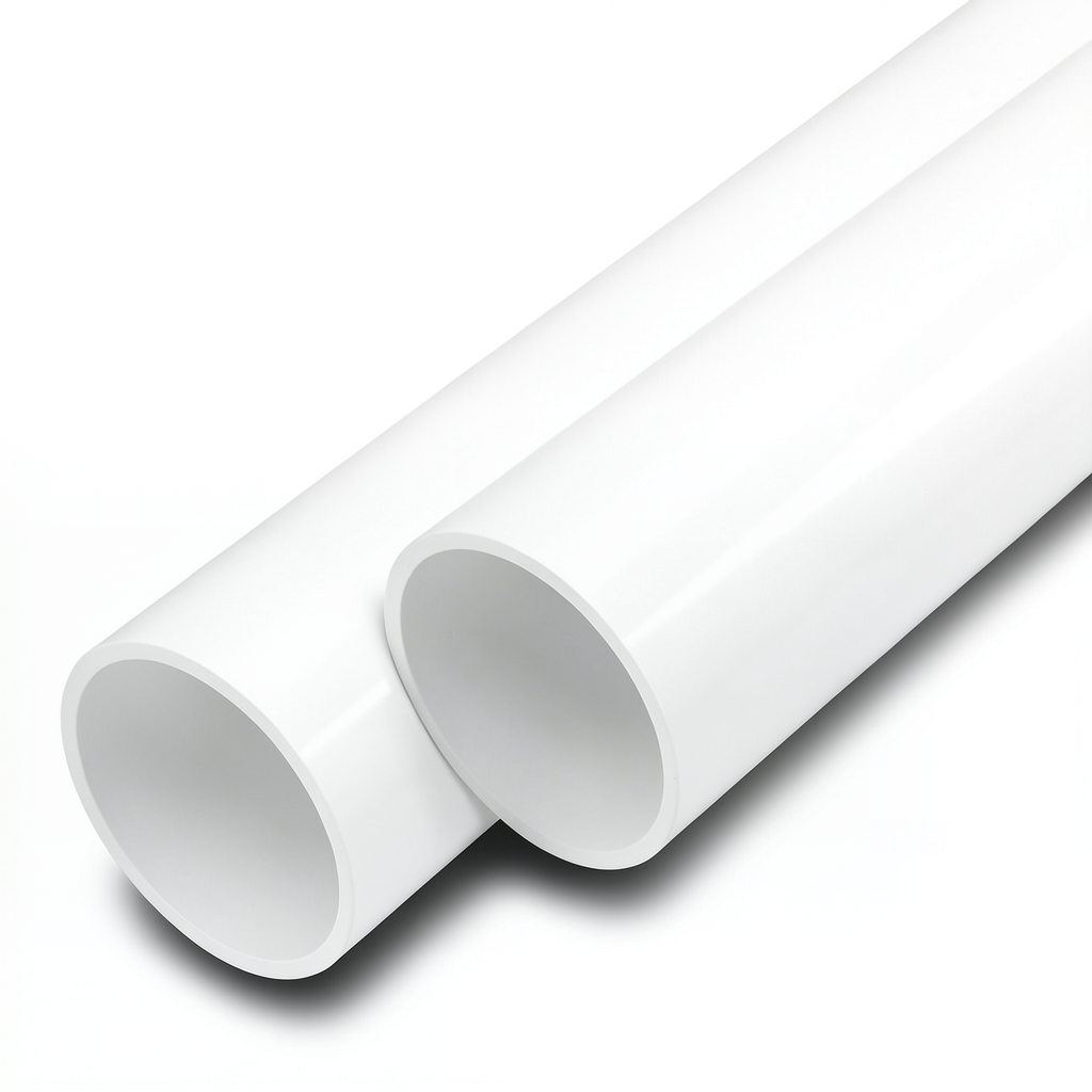 مواسير UPVC لانظمة الصرف الصحي الوطني جدول 40 مقاس 1 1/2 إنش سمك 3.68 مم لون أبيض