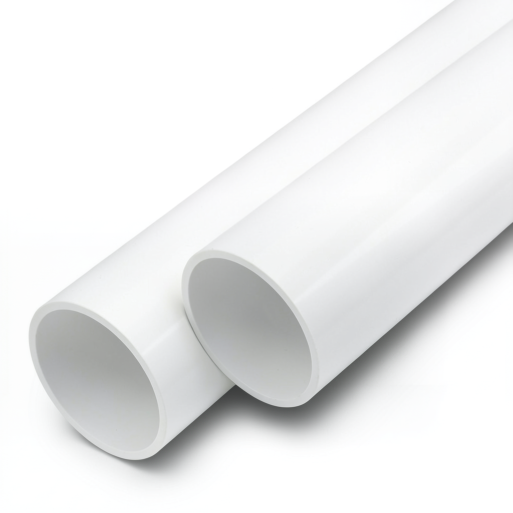 مواسير UPVC لانظمة الصرف الصحي الوطني جدول 40 مقاس 4 إنش سمك 6.02 مم لون أبيض