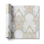 Wall Decoration Classic Design 10 m x 1.06 m Pale Gray, Model 41327