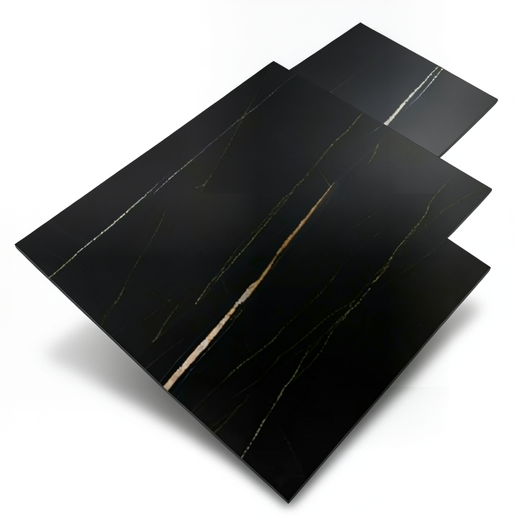 Spanish Porcelain Floor Tiles 60x120 cm Black, Yara Model