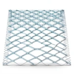 Galvanised Steel Expanded Metal Mesh Bahri 2.8 mm Thickness 1.22 m Width 6 m Length
