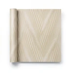 Italian Wall Decoration Wavy Wallpaper 10m x 0.53m Beige