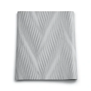 Italian Wavy Wallpaper 10m x 0.53m Grey, Model 41215