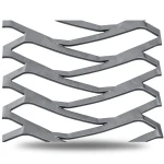 Hot Rolled Expanded Metal Mesh 6 mm Thickness, 2.44 M Width, 7 M Length, Momawaj Design