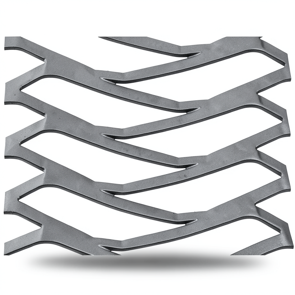 Hot Rolled Expanded Metal Mesh 6 mm Thickness, 2.44 M Width, 7 M Length, Momawaj Design