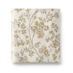 Italian Wallpaper Floral Design Pale Beige, Size 10m x 0.53m