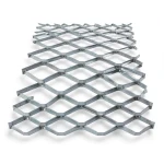Galvanised Steel Expanded Metal Mesh Bahri Thickness 3.8 mm Width 1.22 m Length 7 m