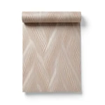 Italian Wall Decoration Wavy 10m x 0.53m Light Brown