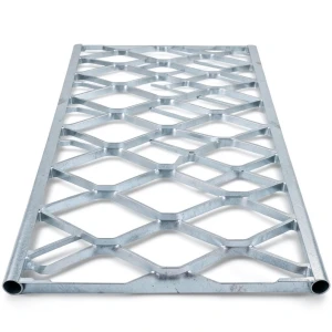Galvanised Steel Expanded Metal Mesh Bahri Thickness 4.8 mm Width 1.22 m Length 5 m
