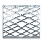 Galvanised Steel Expanded Metal Mesh Bahri Thickness 5.8 mm Width 1.22 m Length 5 m