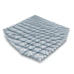 Galvanised Steel Expanded Metal Mesh Bahri 2.8 mm Thickness 1.22 m Width 6 m Length