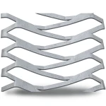 Hot Rolled Expanded Metal Mesh Momawaj Shape Wire Diameter 6 mm Width 2.44 M Length 6 M