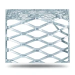 Galvanised Steel Expanded Metal Mesh Bahri Thickness 5.8 mm Width 1.22 m Length 6 m