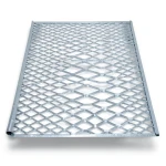 Galvanised Steel Expanded Metal Mesh Bahri Thickness 1.7 mm Width 2.44 m Length 1 m