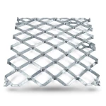 Galvanised Steel Expanded Metal Mesh Bahri Thickness 3.8 mm Width 1.22 m Length 7 m