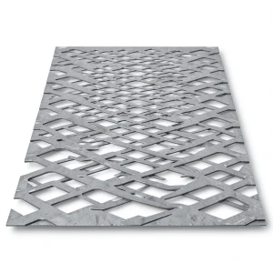 Hot Rolled Expanded Metal Sheet Momawaj Design 3.8 mm Thickness 2.44 m Width 7 m Length